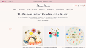 Merimeri - Milestone Birthday Collection