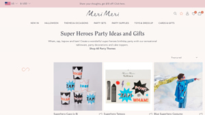 Merimeri - Superhero Party Supplies
