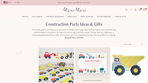Merimeri - Construction Party Set