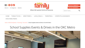 Metro Family Magazine - ReMerge School Supply Drive