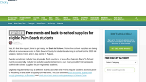 Miami on the Cheap - Free School Supplies for Palm Beach Students