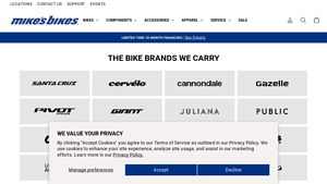 Mike's Bikes - Top Bike Brands