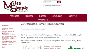 Miles Supply - Maple Production Supplies