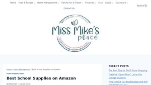 Miss Mike's Place - Essential School Supplies for K-3
