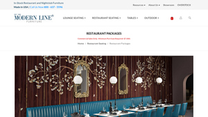 Modern Line Furniture - Norway Booth Package & Palermo Restaurant Booths