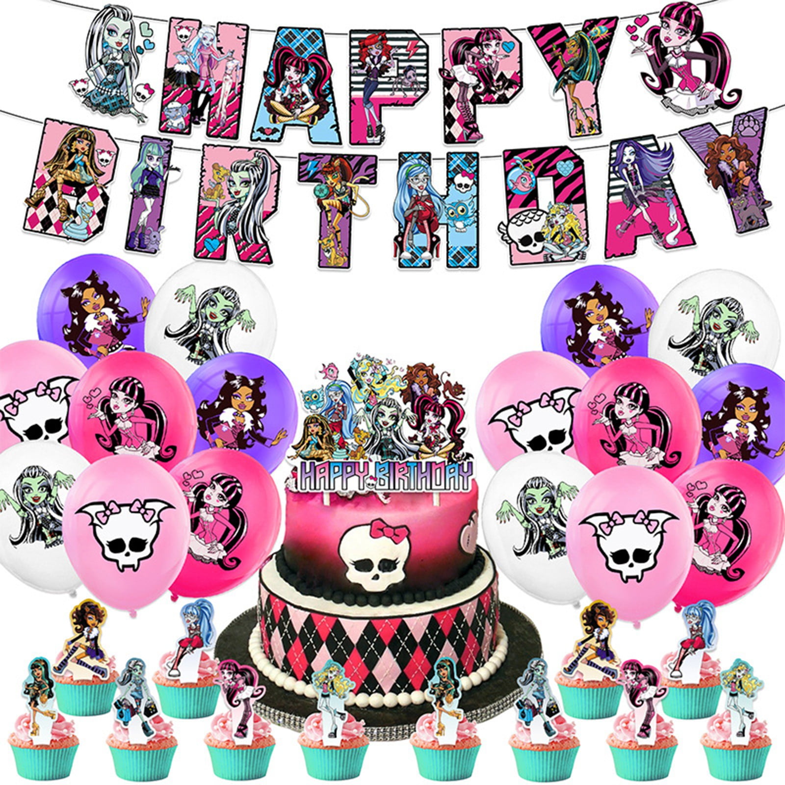 A stock image illustrating monster high birthday party supplies concepts