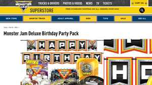 Monster Jam - Deluxe Birthday Party Pack