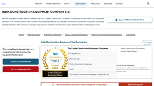Caterpillar Inc. - Construction & Mining Machinery; Komatsu Ltd. - Excavators & Loaders