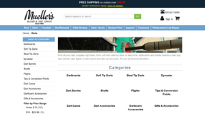Mueller's - Darts and Dart Supplies