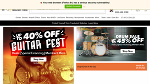 Musician's Friend - Guitars and Basses