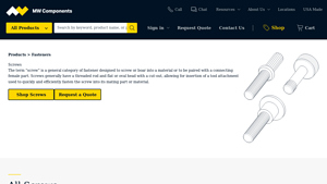 MW Components - Custom Screws & Fasteners
