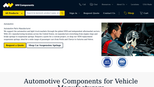 MW Components - Automotive Parts & Custom Springs