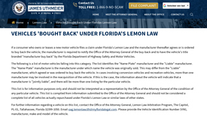 Lemon Law Buy-Back - Consumer Protection