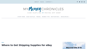 My Money Chronicles - Shipping Supplies