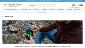My Patriot Supply - Survival Gear & Bug Out Bags