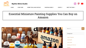 Mythic Minis - Wargamer Paint Brush & Acrylic Paint Sets