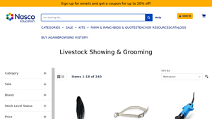 Nasco Education - Grooming Supplies