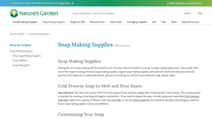 Nature's Garden - Soap Making Supplies