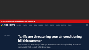 NBC News - HVAC Price Surge