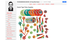 Neighborhood Archive - Daniel Tiger Birthday Supplies
