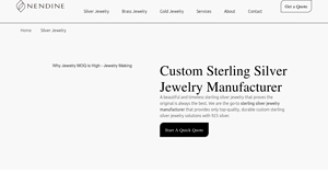Nendine - Custom Sterling Silver Jewelry