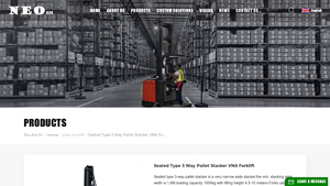 Neoforklift - Seated Type 3 Way Pallet Stacker