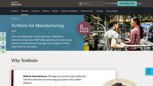 NetSuite - Manufacturing Cloud ERP