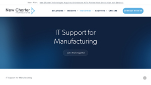New Charter Technologies - IT Support for Manufacturing