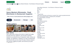 Sysco Western Minnesota - Fresh Food & Solutions