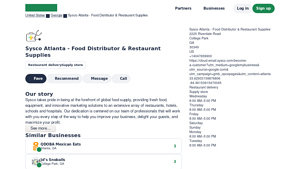 Sysco Atlanta - Fresh Food & Equipment Solutions