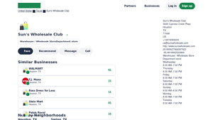 Sun's Wholesale Club - Warehouse Retailer