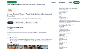 Sysco Central Texas - Food Distribution & Supplies