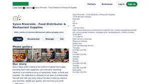 Sysco Riverside - Food Distribution & Supplies