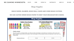 NG Gaming MN - Bingo Supplies
