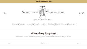 Northeast Winemaking - Demijohns and Wine Equipment