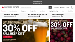 Northern Brewer - Fall Beer Kits & Malt of the Month