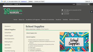 North Jr. High - Essential School Supplies