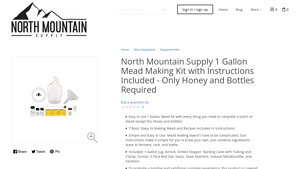 North Mountain Supply - 1 Gallon Mead Making Kit