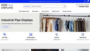 Now Displays - Retail Display Cabinets & Showcases