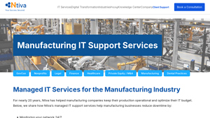 Ntiva - Managed IT Services for Manufacturing