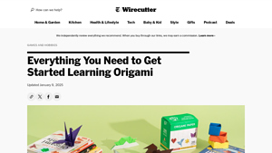 NY Times - Origami Inspirations