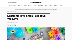 NY Times - Top Learning and STEM Toys