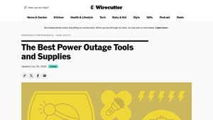 Wirecutter - Best Power Outage Tools