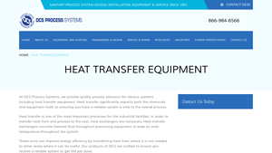 OCS Process Systems - Heat Transfer Equipment