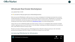 OfferMarket - Wholesale Real Estate Marketplace