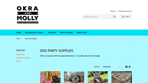 Okra & Molly - Dog Party Supplies