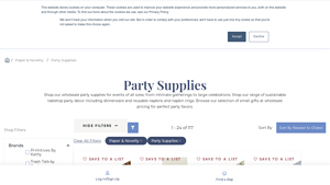 OneCoast - Wholesale Party Supplies