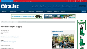 Wholesale Septic Supply - Onsite Treatment Systems