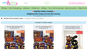Open A Party - Five Nights at Freddy's Party Supplies
