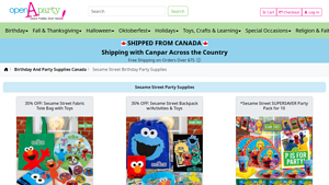 OpenAParty - Sesame Street Birthday Supplies